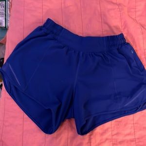 Royal blue Lulu lemon Hotty hot shorts 4 in